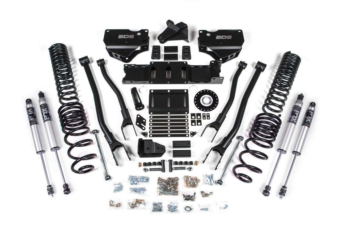 BDS Suspension 4 Inch Lift Kit w/ 4-Link | Extended Travel | Ram 2500 (25-27) 4WD | Diesel