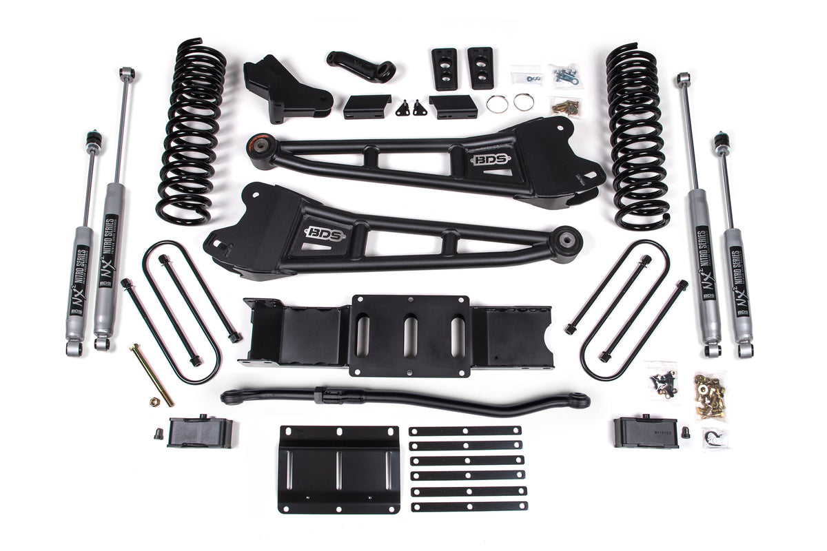 BDS Suspension 4 Inch Lift Kit w/ Radius Arm | Ram 3500 (25-27) 4WD | Diesel