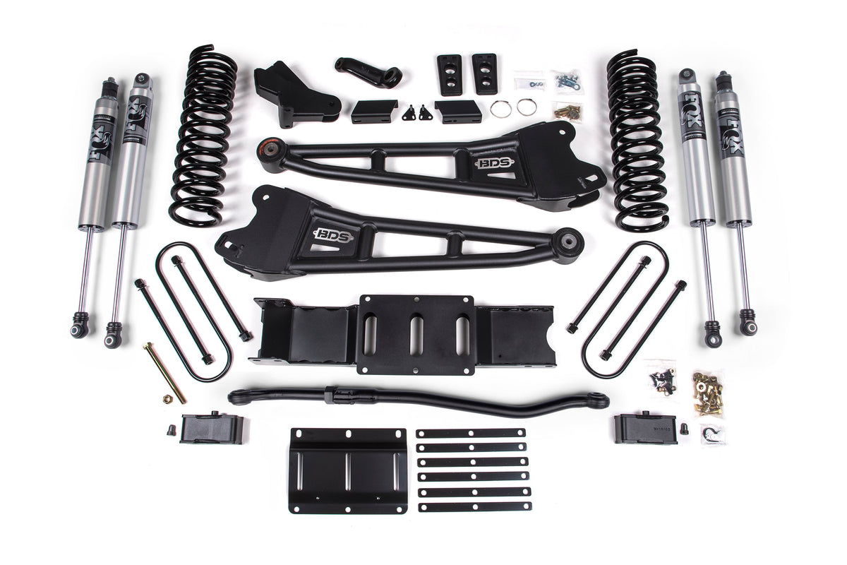 BDS Suspension 4 Inch Lift Kit w/ Radius Arm | Ram 3500 (25-27) 4WD | Diesel