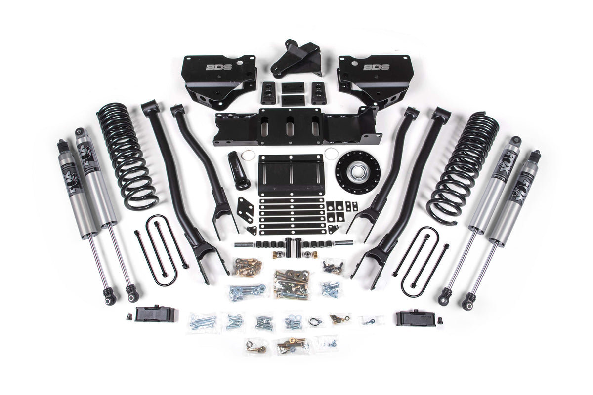 BDS Suspension 4 Inch Lift Kit w/ 4-Link | Extended Travel | Ram 3500 (25-27) 4WD | Gas
