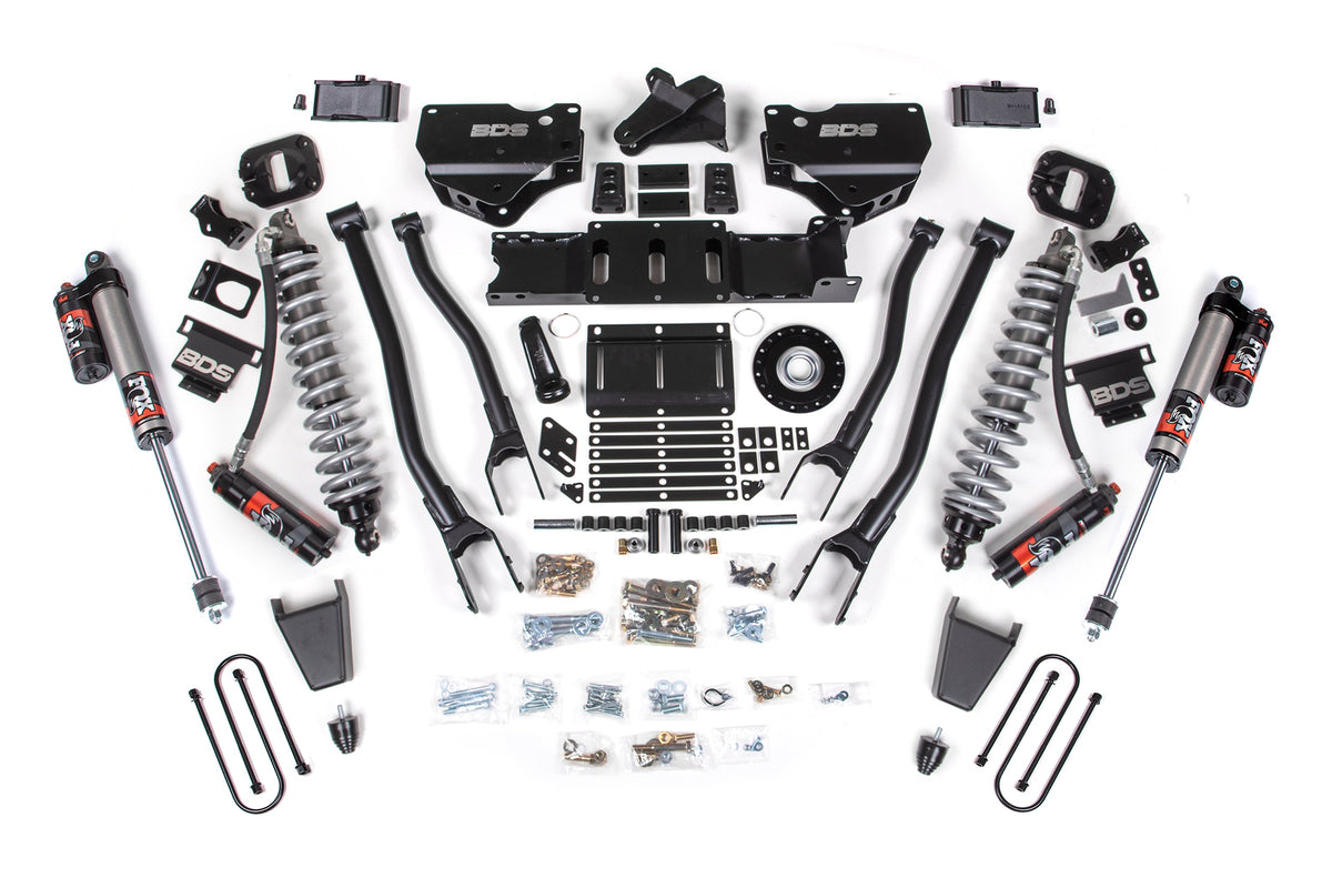 BDS Suspension 4 Inch Lift Kit w/ 4-Link | Extended Travel | Ram 3500 (25-27) 4WD | Diesel