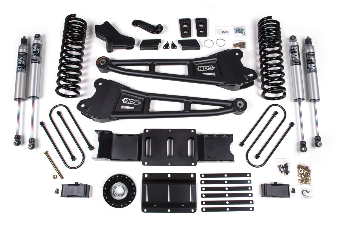 BDS Suspension 4 Inch Lift Kit w/ Radius Arm | Extended Travel | Ram 3500 (25-27) 4WD | Gas