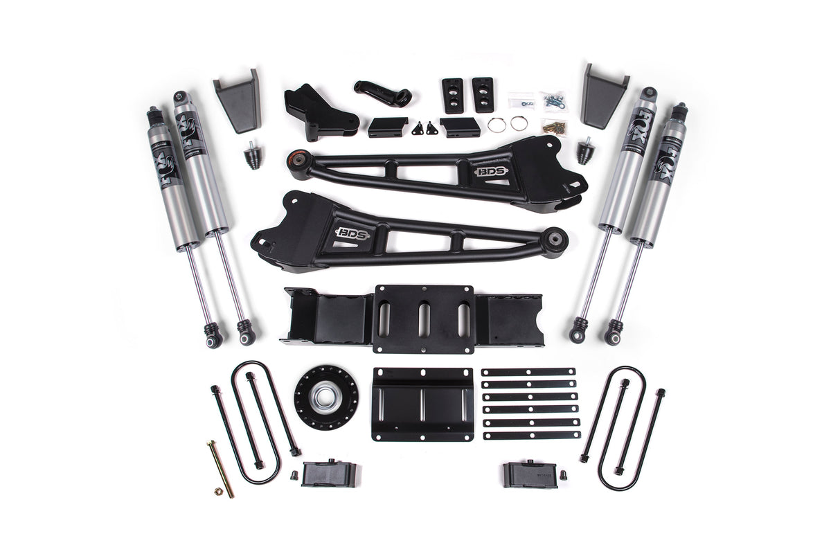 BDS Suspension 4 Inch Lift Kit w/ Radius Arm | Extended Travel | Ram 3500 (25-27) 4WD | Diesel