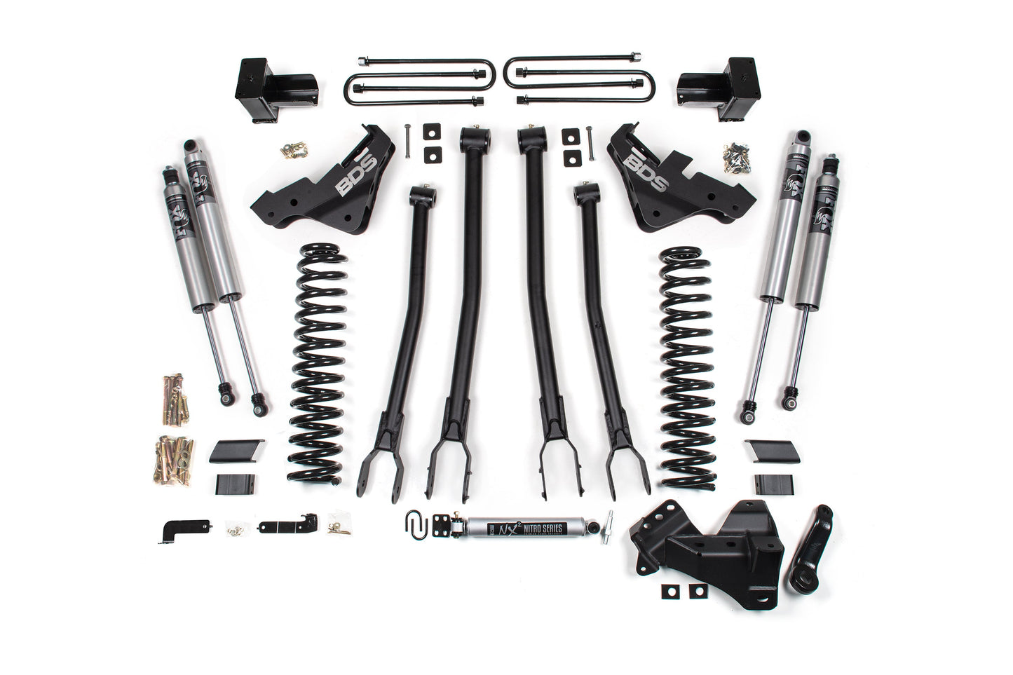 BDS Suspension 5 Inch Lift Kit w/ 4-Link | Ford F250/F350 Super Duty (23-26) 4WD | Diesel