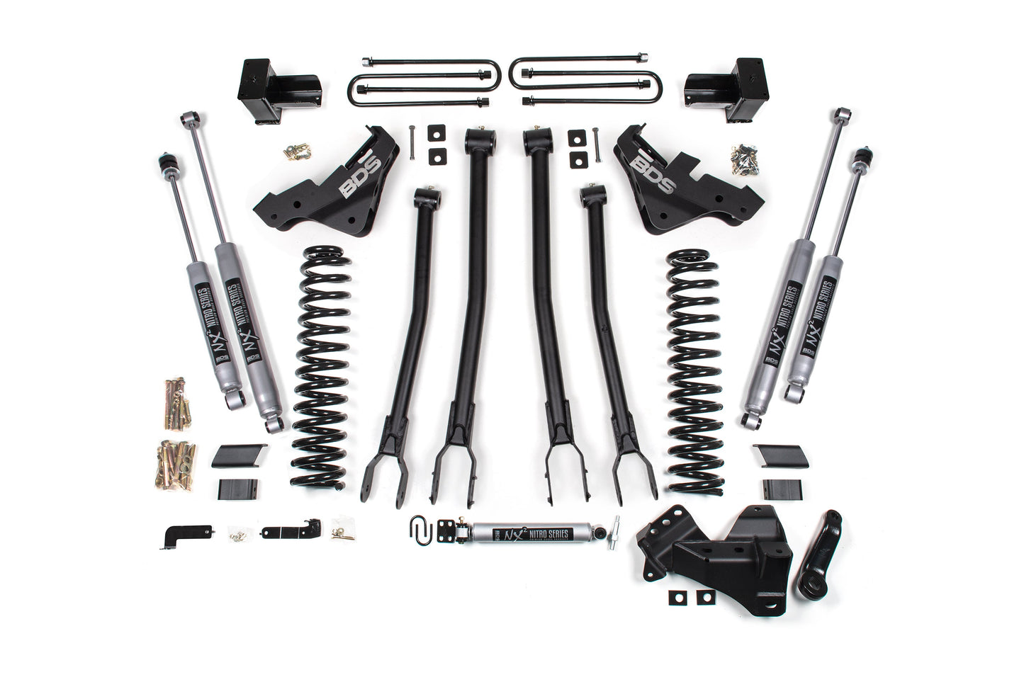 BDS Suspension 5 Inch Lift Kit w/ 4-Link | Ford F250/F350 Super Duty (23-26) 4WD | Diesel