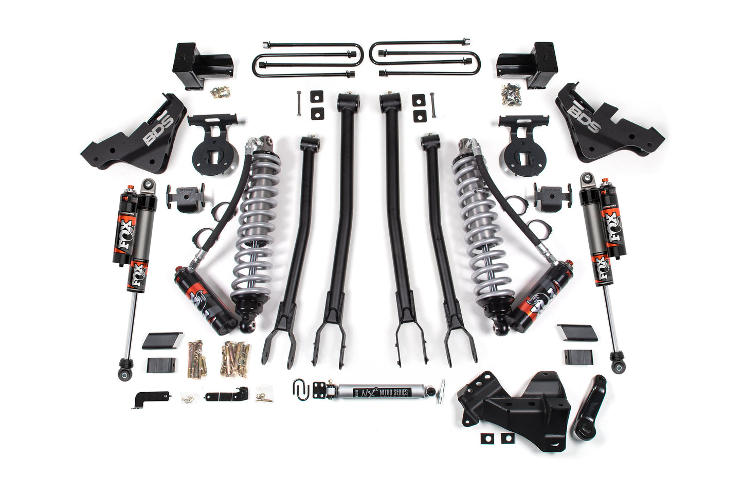 BDS Suspension 5 Inch Lift Kit w/ 4-Link | FOX 2.5 Performance Elite Coil-Over Conversion | Ford F250/F350 Super Duty (23-26) 4WD | Diesel