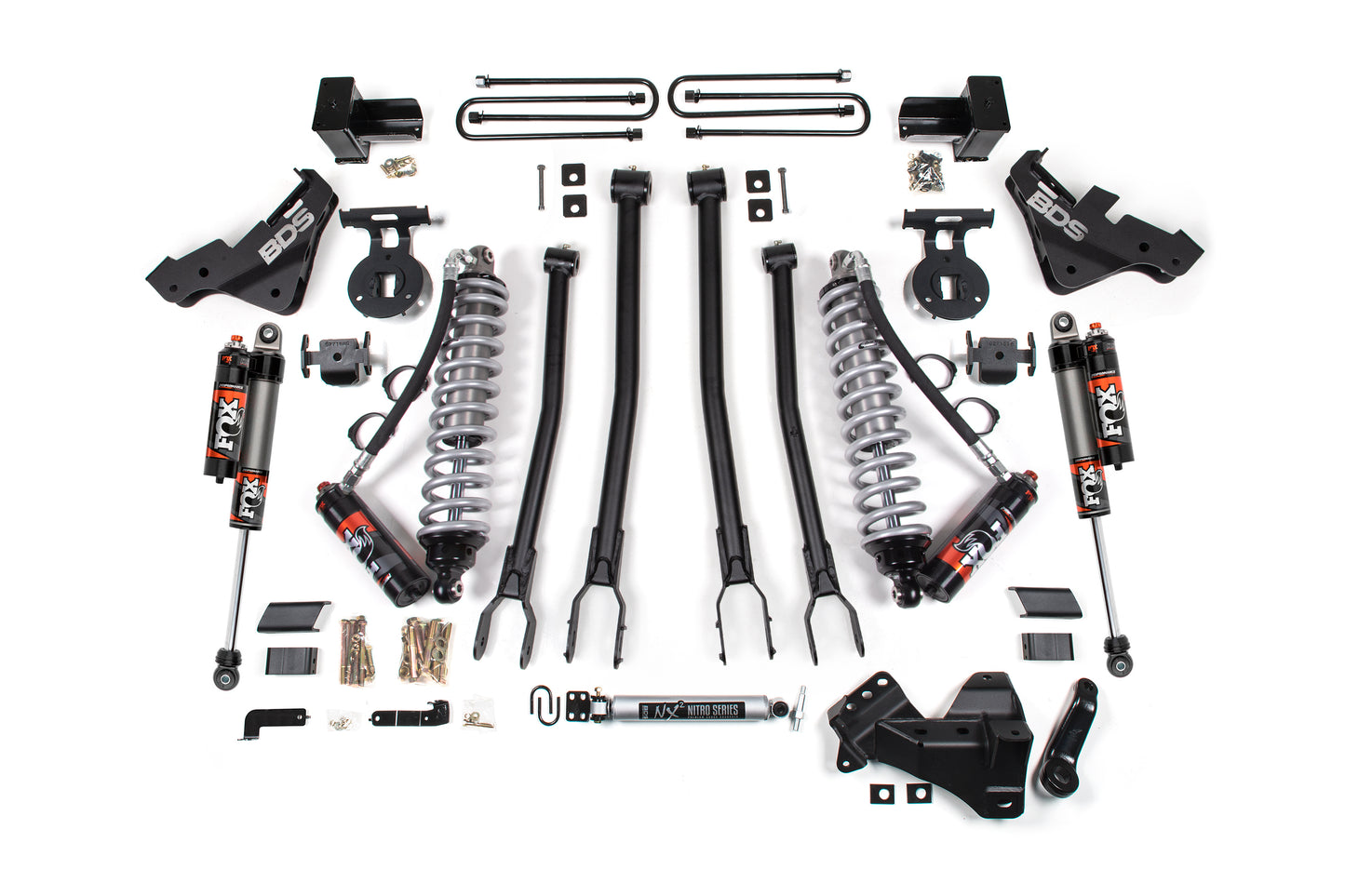 BDS Suspension 5 Inch Lift Kit w/ 4-Link | FOX 2.5 Performance Elite Coilover Conversion | Ford F350 Super Duty DRW (23-26) 4WD | Diesel