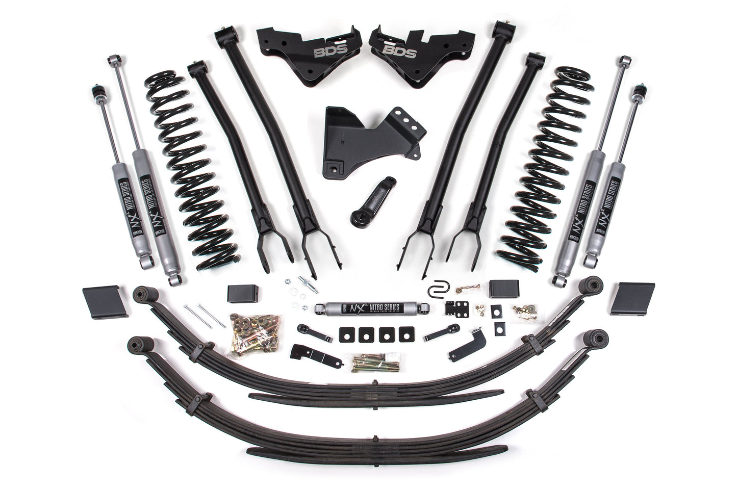 BDS Suspension 5 Inch Lift Kit w/ 4-Link | Ford F250/F350 Super Duty (23-26) 4WD | Diesel