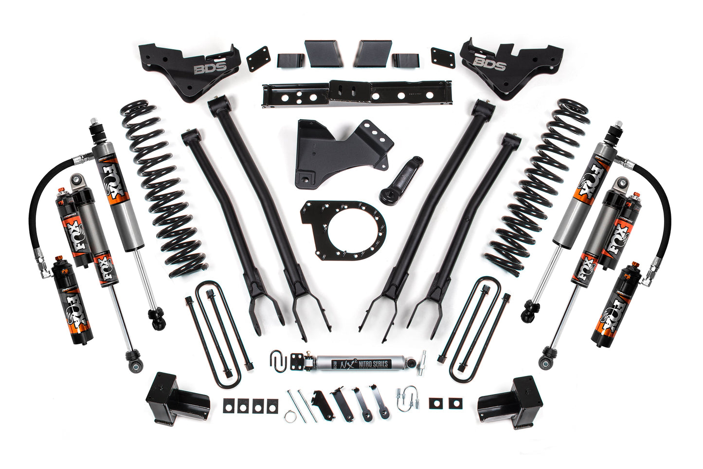 BDS Suspension 7 Inch Lift Kit w/ 4-Link | Ford F350 Super Duty DRW (23-26) 4WD | Diesel
