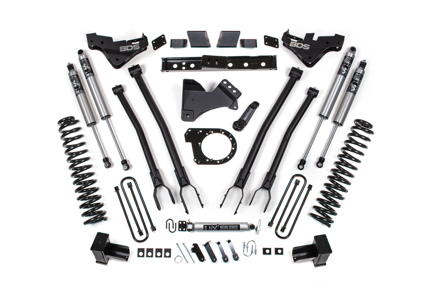 BDS Suspension 7 Inch Lift Kit w/ 4-Link | Ford F250/F350 Super Duty (23-26) 4WD | Diesel
