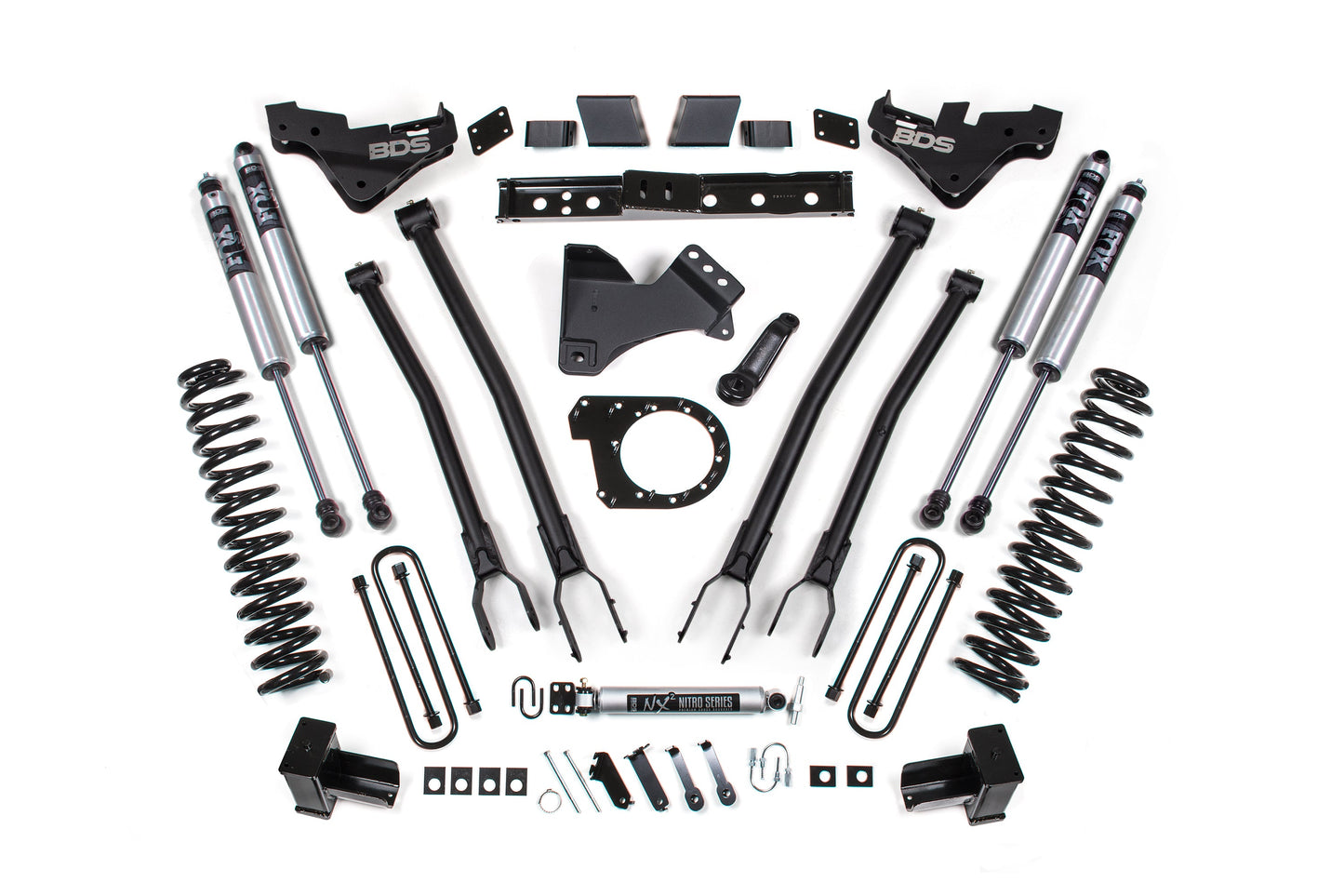BDS Suspension 7 Inch Lift Kit w/ 4-Link | Ford F250/F350 Super Duty (23-26) 4WD | Diesel