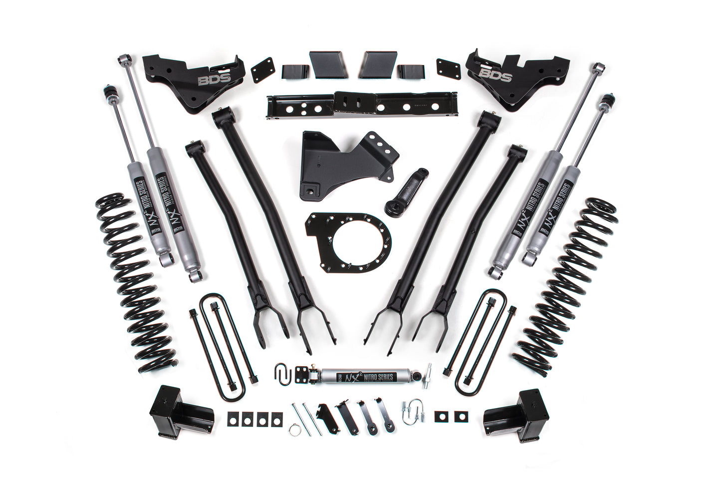BDS Suspension 7 Inch Lift Kit w/ 4-Link | Ford F350 Super Duty DRW (23-26) 4WD | Diesel