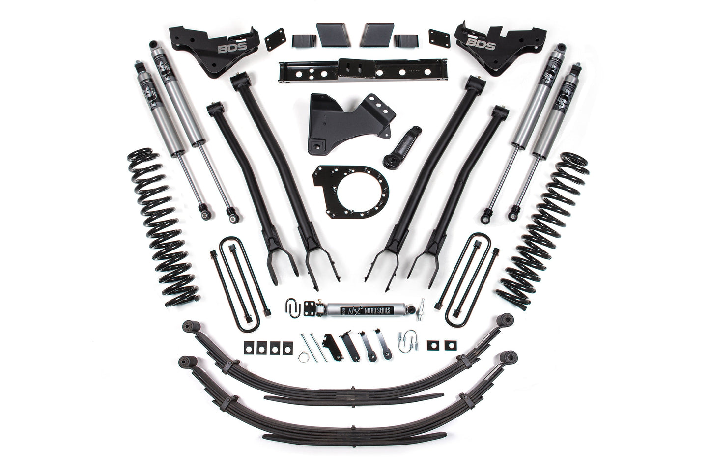 BDS Suspension 7 Inch Lift Kit w/ 4-Link | Ford F250/F350 Super Duty (23-26) 4WD | Diesel