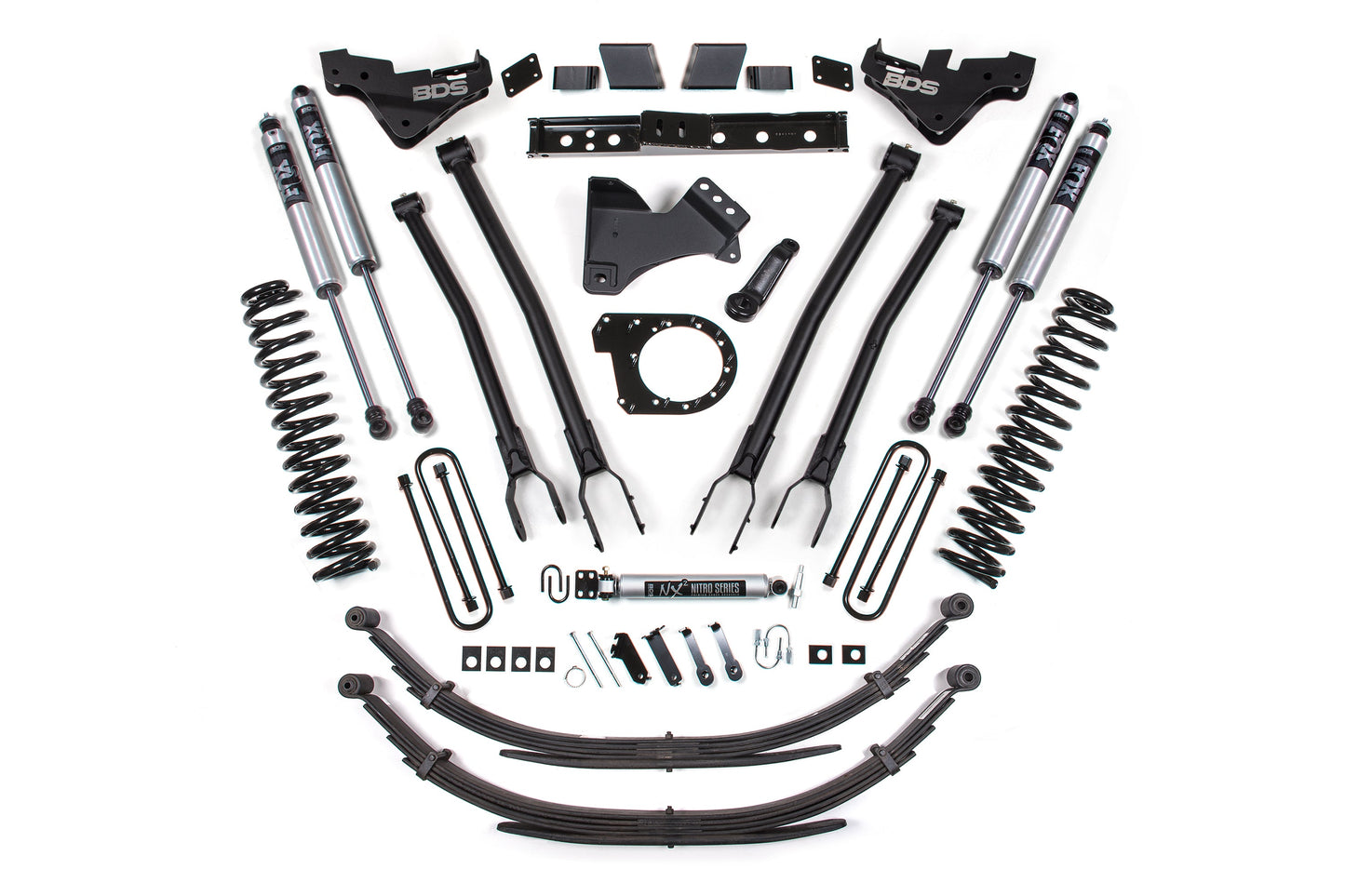 BDS Suspension 7 Inch Lift Kit w/ 4-Link | Ford F250/F350 Super Duty (23-26) 4WD | Diesel
