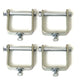 BDS Suspension Spring Clamps - Bolt Style | 2.5 Inch Wide | 4 Pack - Trucks R Us