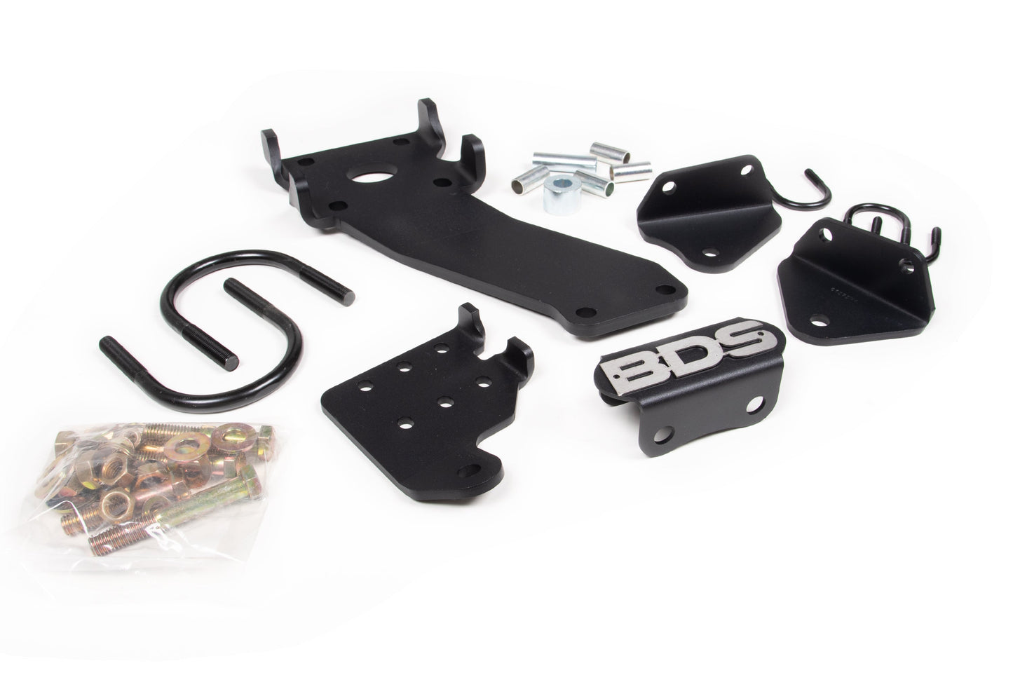 BDS Suspension Dual Steering Stabilizer Mounting Kit | Dodge Ram 2500 (08-13) and 3500 (08-12) 4WD | With T-Style Steering