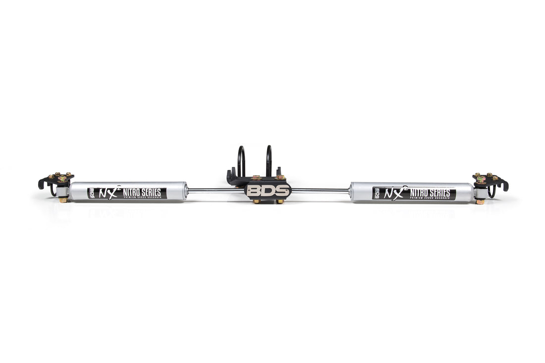 BDS Suspension Dual Steering Stabilizer Kit w/ NX2 Shocks | Ford F250/F350 Super Duty (05-22) 4WD