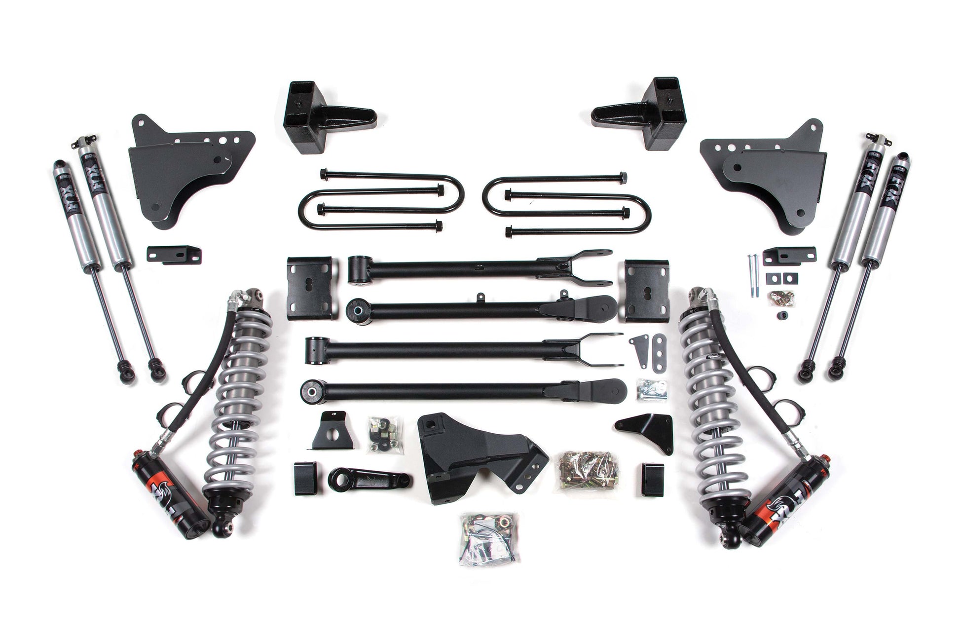 4 Inch Lift Kit w/ 4-Link | FOX 2.5 Performance Elite Coil-Over Conversion | Ford F250/F350 Super Duty (11-16) 4WD | Diesel - Trucks R Us