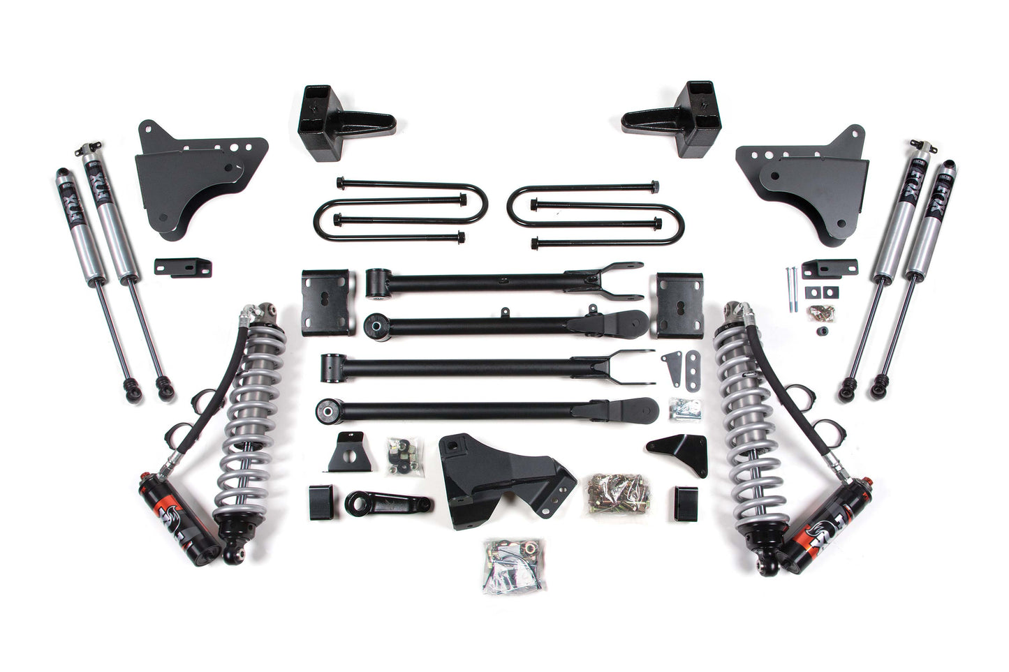 BDS Suspension 4 Inch Lift Kit w/ 4-Link | FOX 2.5 Performance Elite Coil-Over Conversion | Ford F250/F350 Super Duty (11-16) 4WD | Diesel