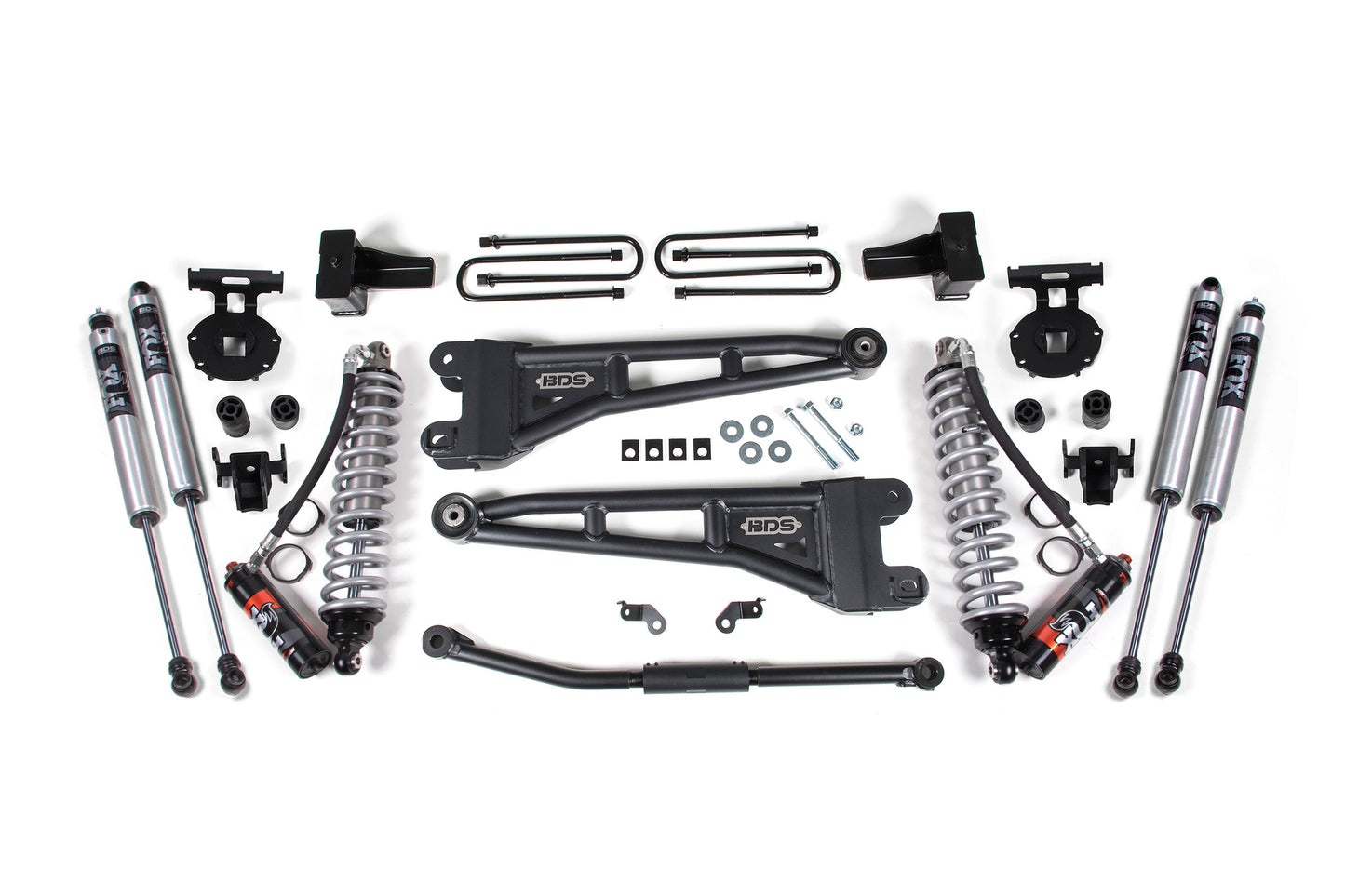 BDS Suspension 2.5 Inch Lift Kit w/ Radius Arm | FOX 2.5 Performance Elite Coilover Conversion | Ford F250/F350 Super Duty (11-16) 4WD | Diesel