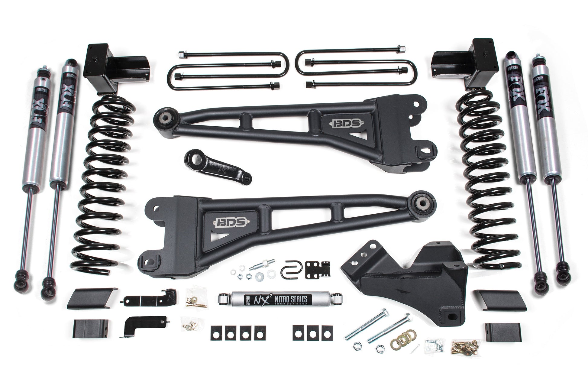 BDS Suspension 4 Inch Lift Kit w/ Radius Arm | Ford F350 Super Duty DRW (20-22) 4WD | Gas - Trucks R Us