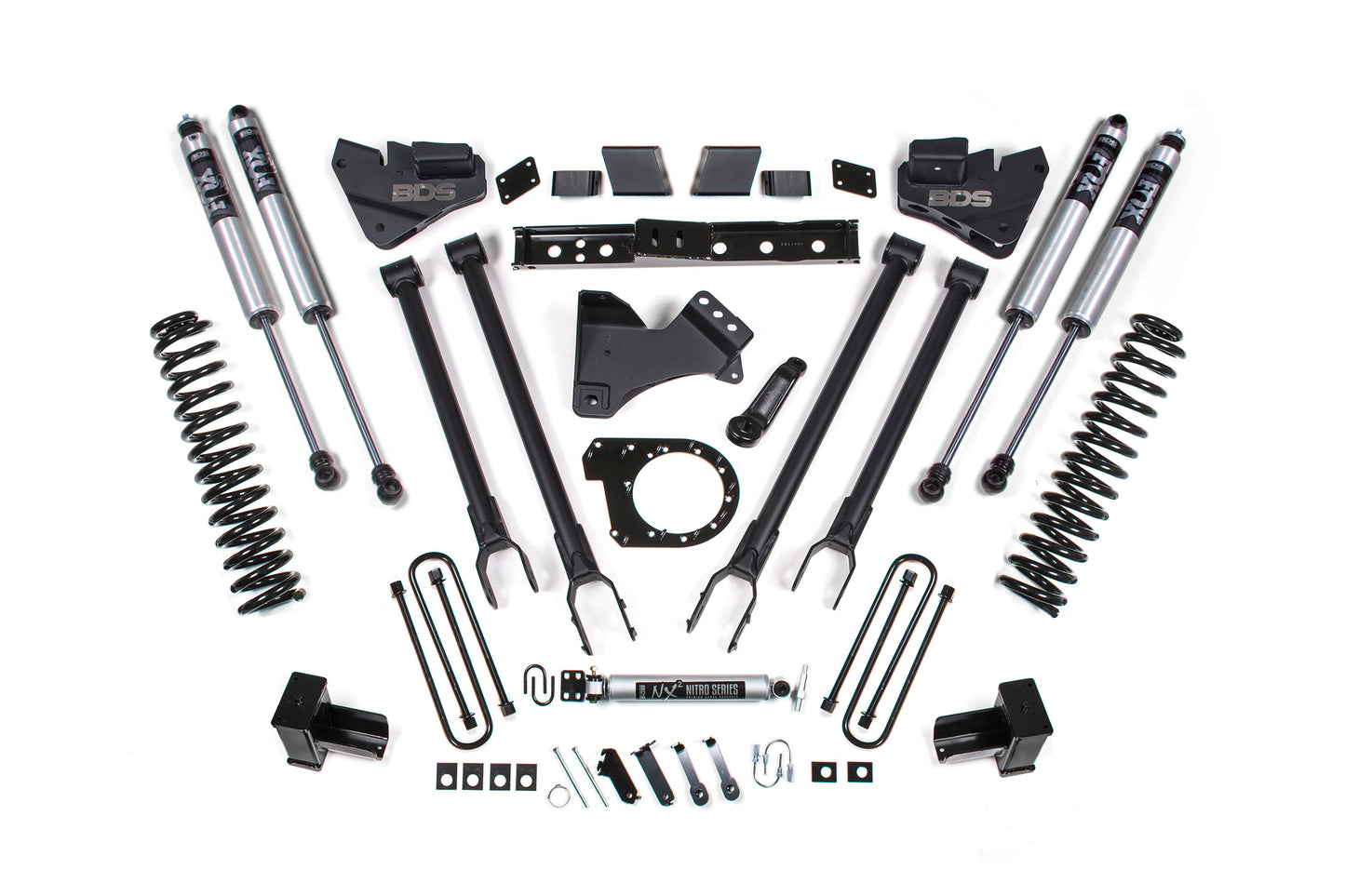 BDS Suspension 6 Inch Lift Kit w/ 4-Link | Ford F350 Super Duty DRW (20-22) 4WD | Diesel - Trucks R Us