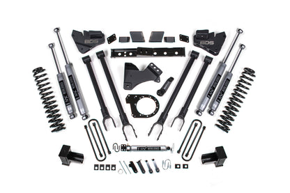 BDS Suspension 6 Inch Lift Kit | 4-Link Conversion | Ford F250/F350 Super Duty (17-19) 4WD | Diesel