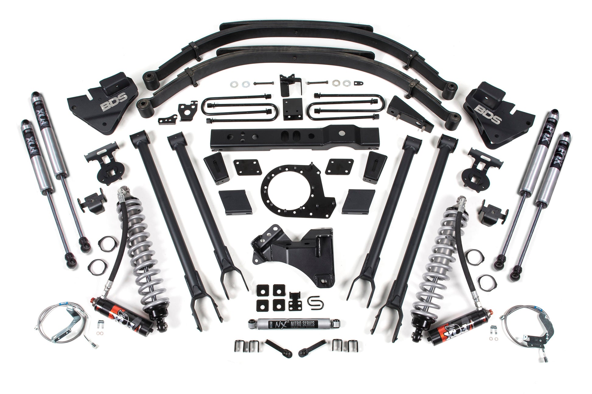 BDS Suspension 8 Inch Lift Kit w/ 4-Link | FOX 2.5 Performance Elite Coil-Over Conversion | Ford F250/F350 Super Duty (17-19) 4WD | Diesel - Trucks R Us