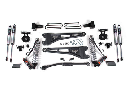 BDS Suspension 2.5 Inch Lift Kit w/ Radius Arm | FOX 2.5 Performance Elite Coil-Over Conversion | Ford F250/F350 Super Duty (17-19) 4WD | Diesel