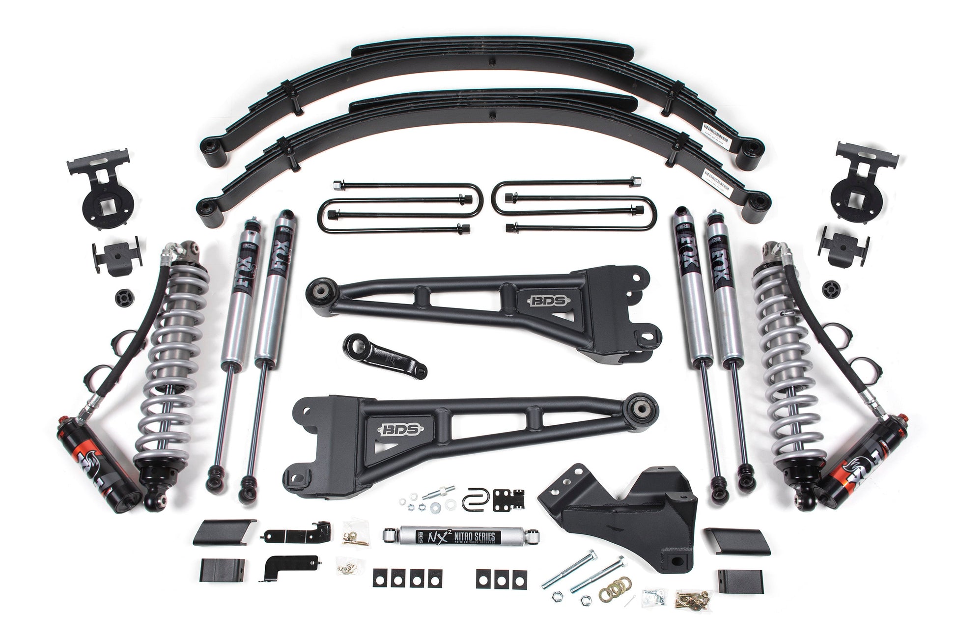BDS Suspension 4 Inch Lift Kit w/ Radius Arm | FOX 2.5 Performance Elite Coil-Over Conversion | Ford F250/F350 Super Duty (17-19) 4WD | Diesel - Trucks R Us