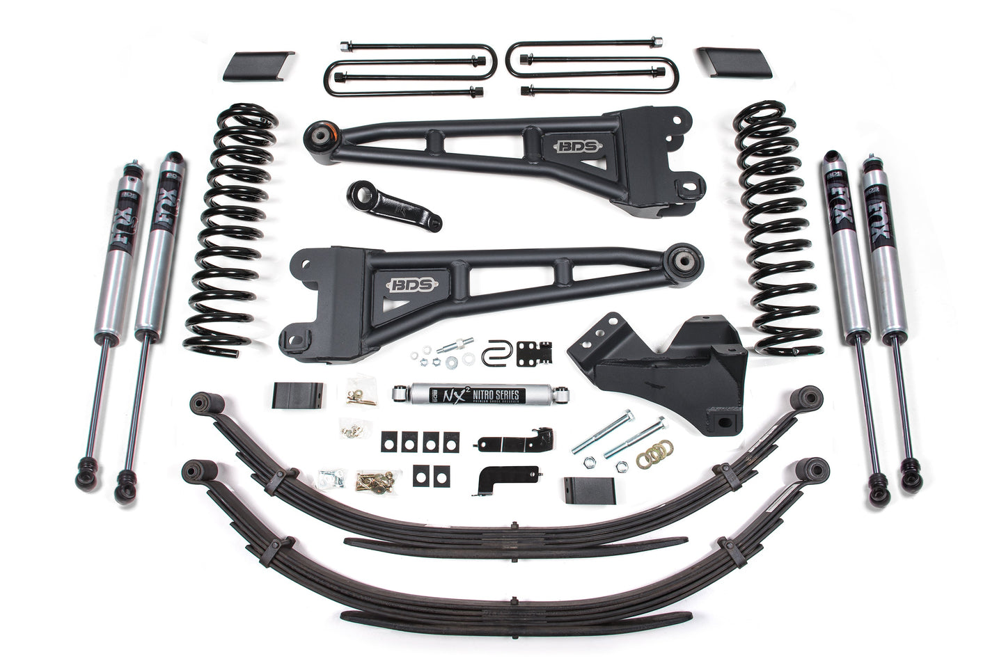 BDS Suspension 4 Inch Lift Kit w/ Radius Arm | Ford F250/F350 Super Duty (17-19) 4WD | Gas - Trucks R Us