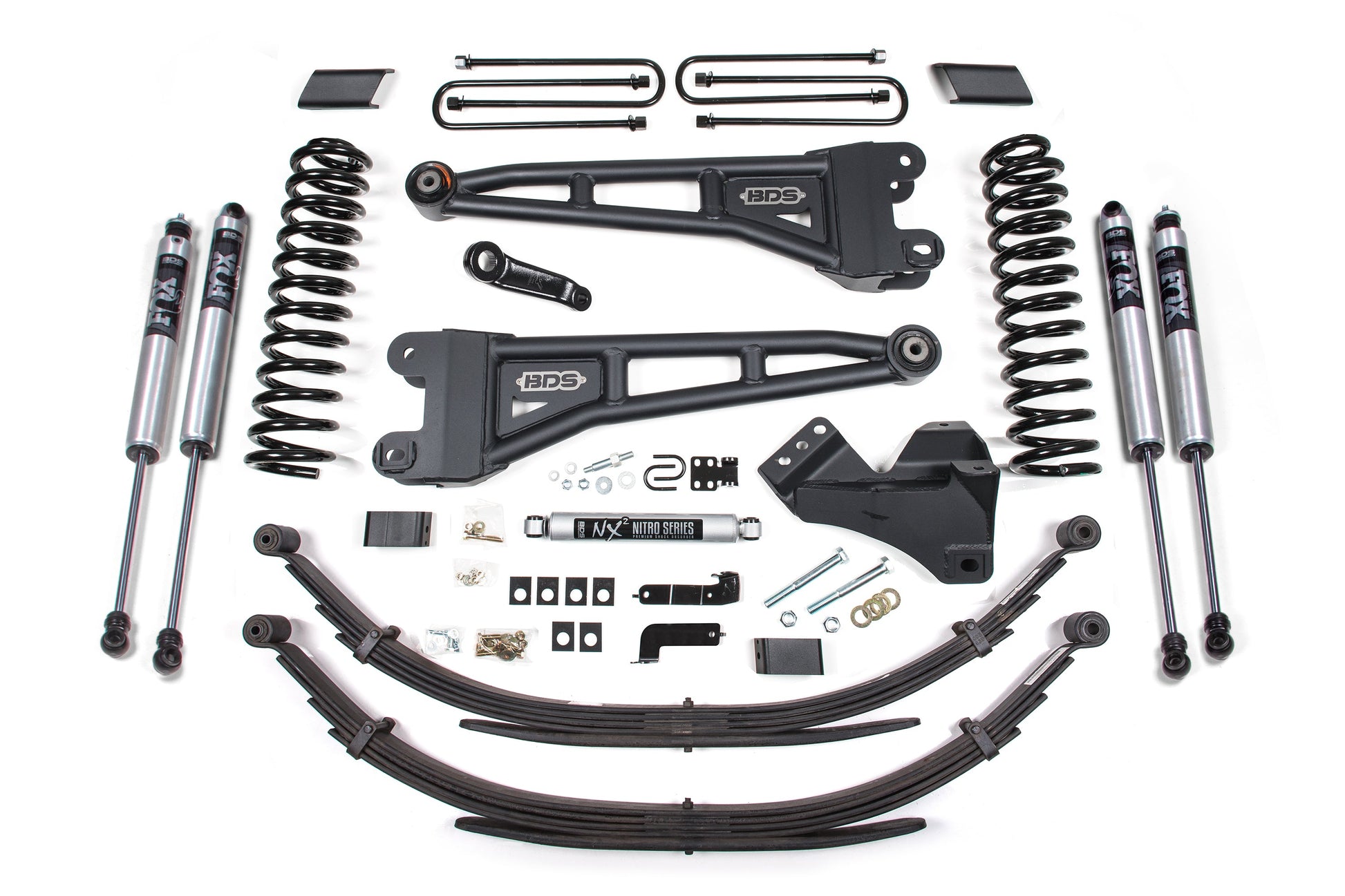 BDS Suspension 4 Inch Lift Kit w/ Radius Arm | Ford F250/F350 Super Duty (17-19) 4WD | Gas - Trucks R Us