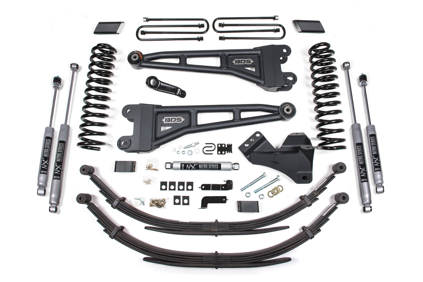 BDS Suspension 4 Inch Lift Kit w/ Radius Arm | Ford F250/F350 Super Duty (17-19) 4WD | Gas - Trucks R Us