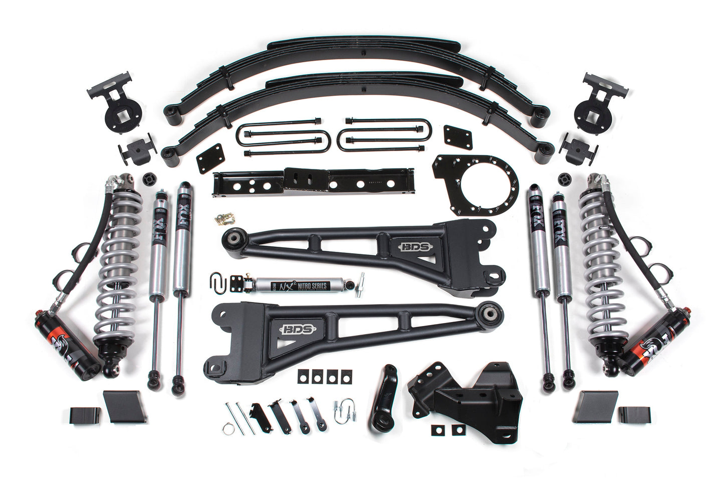 BDS Suspension 7 Inch Lift Kit w/ Radius Arm | FOX 2.5 Performance Elite Coil-Over Conversion | Ford F250/F350 Super Duty (20-22) 4WD | Diesel