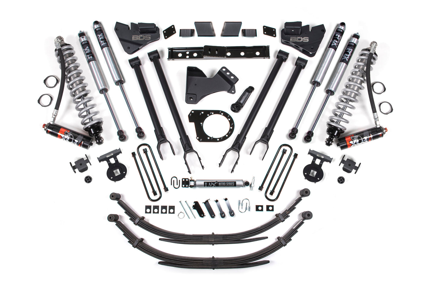 BDS Suspension 7 Inch Lift Kit w/ 4-Link | FOX 2.5 Performance Elite Coil-Over Conversion | Ford F250/F350 Super Duty (20-22) 4WD | Diesel - Trucks R Us