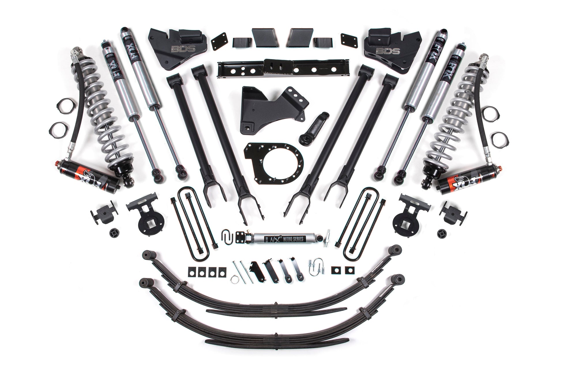BDS Suspension 7 Inch Lift Kit w/ 4-Link | FOX 2.5 Performance Elite Coil-Over Conversion | Ford F250/F350 Super Duty (20-22) 4WD | Diesel - Trucks R Us