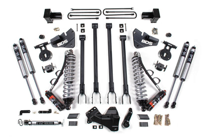 4 Inch Lift Kit w/ 4-Link | FOX 2.5 Performance Elite Coil-Over Conversion | Ford F350 Super Duty DRW (17-19) 4WD | Diesel - Trucks R Us