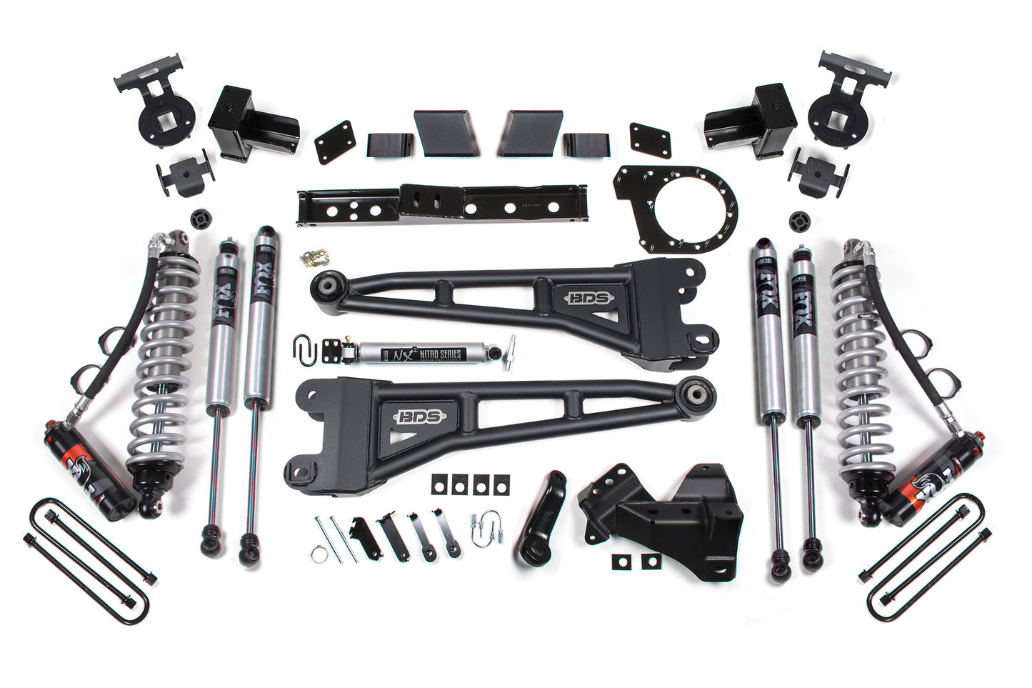 BDS Suspension 6 Inch Lift Kit w/ Radius Arm | FOX 2.5 Performance Elite Coil-Over Conversion | Ford F250/F350 Super Duty (17-19) 4WD | Diesel