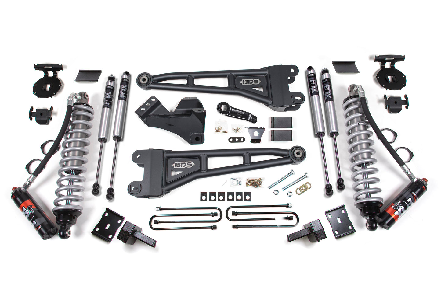 BDS Suspension 4 Inch Lift Kit w/ Radius Arm | FOX 2.5 Performance Elite Coil-Over Conversion | Ford F250/F350 Super Duty (11-16) 4WD | Diesel