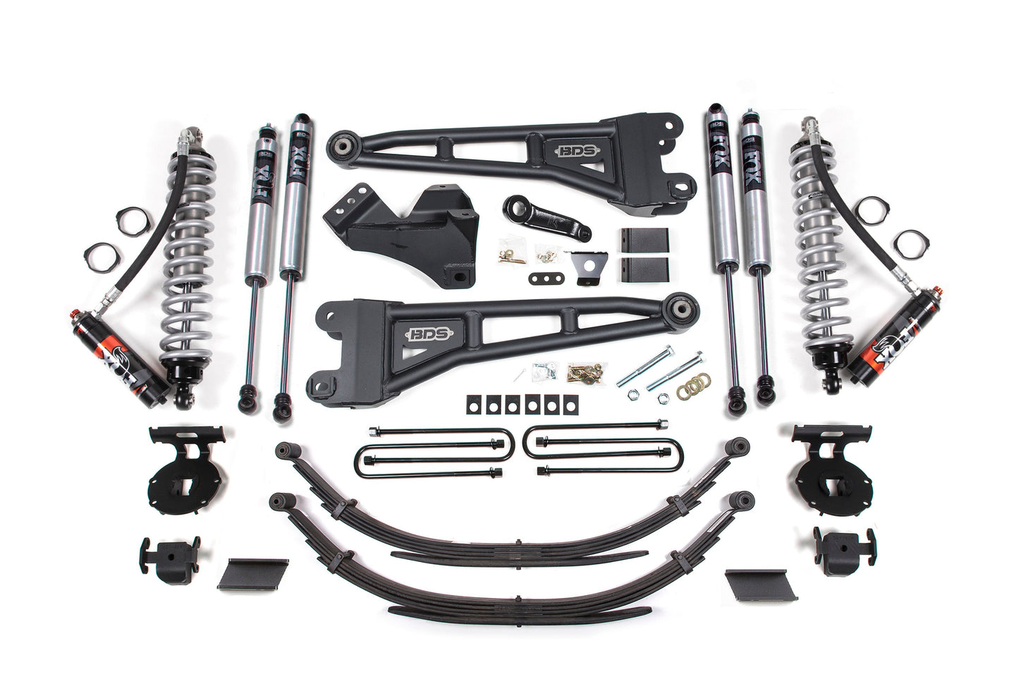 BDS Suspension 4 Inch Lift Kit w/ Radius Arm | FOX 2.5 Performance Elite Coil-Over Conversion | Ford F250/F350 Super Duty (11-16) 4WD | Diesel