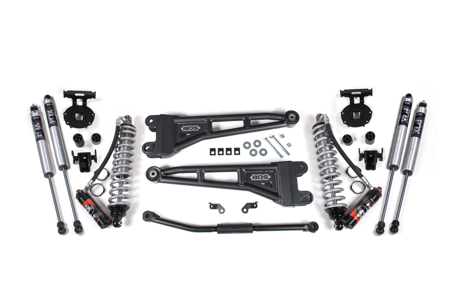 BDS Suspension 2.5 Inch Lift Kit w/ Radius Arm | FOX 2.5 Performance Elite Coilover Conversion | Ford F250/F350 Super Duty (11-16) 4WD | Diesel