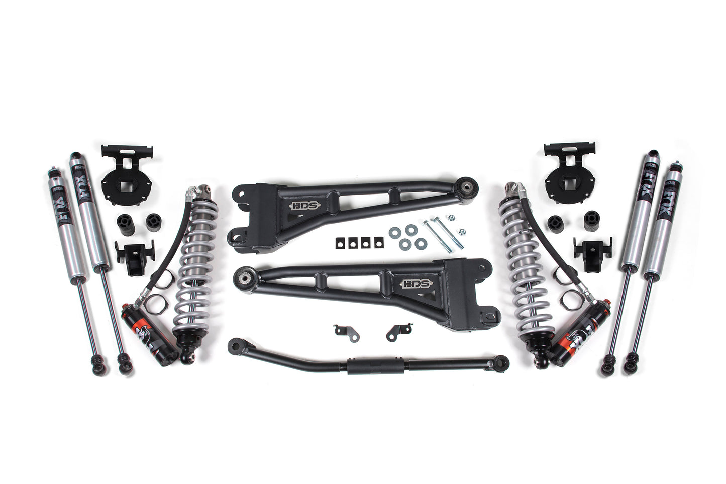BDS Suspension 2.5 Inch Lift Kit w/ Radius Arm | FOX 2.5 Performance Elite Coilover Conversion | Ford F250/F350 Super Duty (11-16) 4WD | Diesel