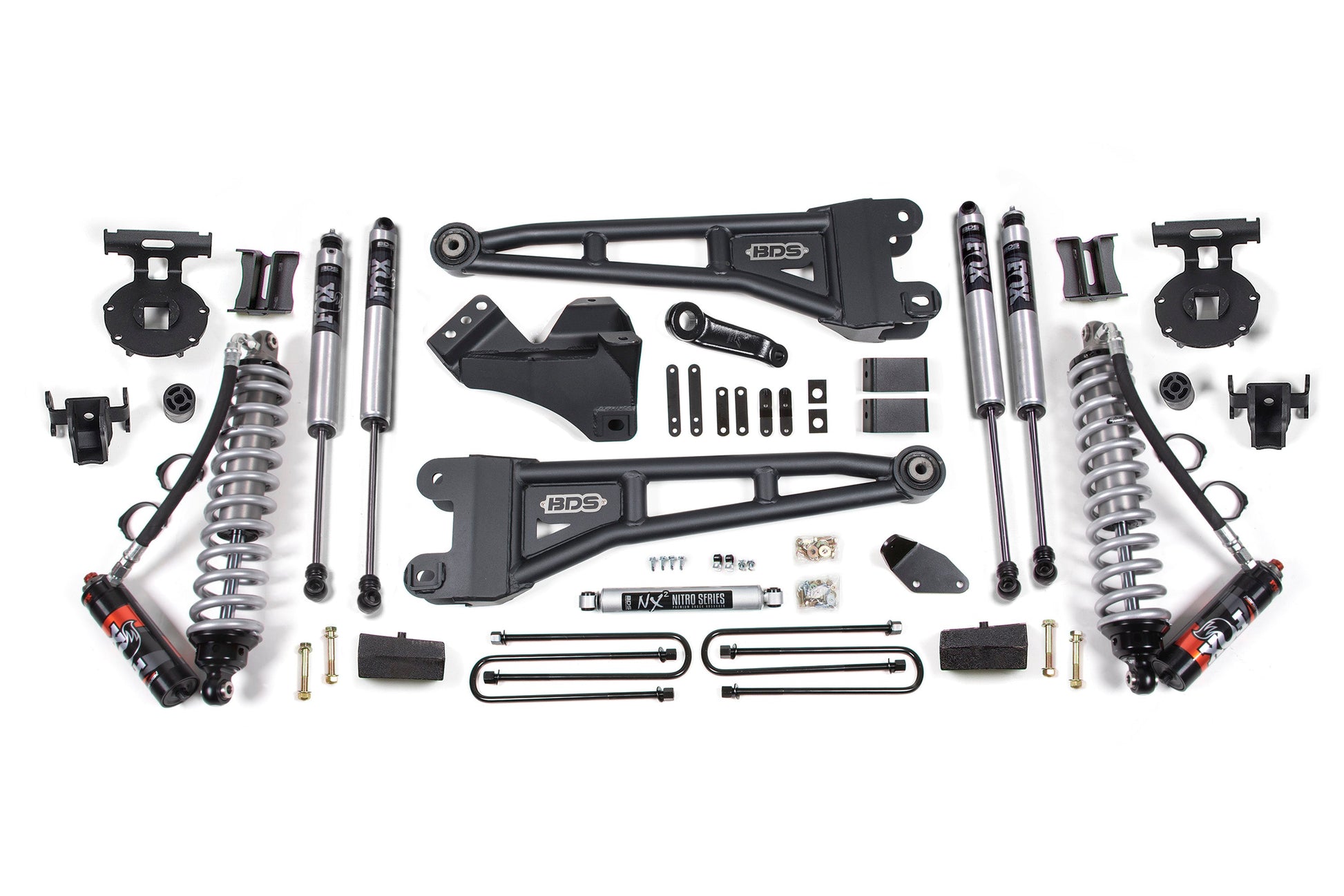 BDS Suspension 4 Inch Lift Kit w/ Radius Arm | FOX 2.5 Performance Elite Coil-Over Conversion | Ford F250/F350 Super Duty (05-07) 4WD | Diesel - Trucks R Us