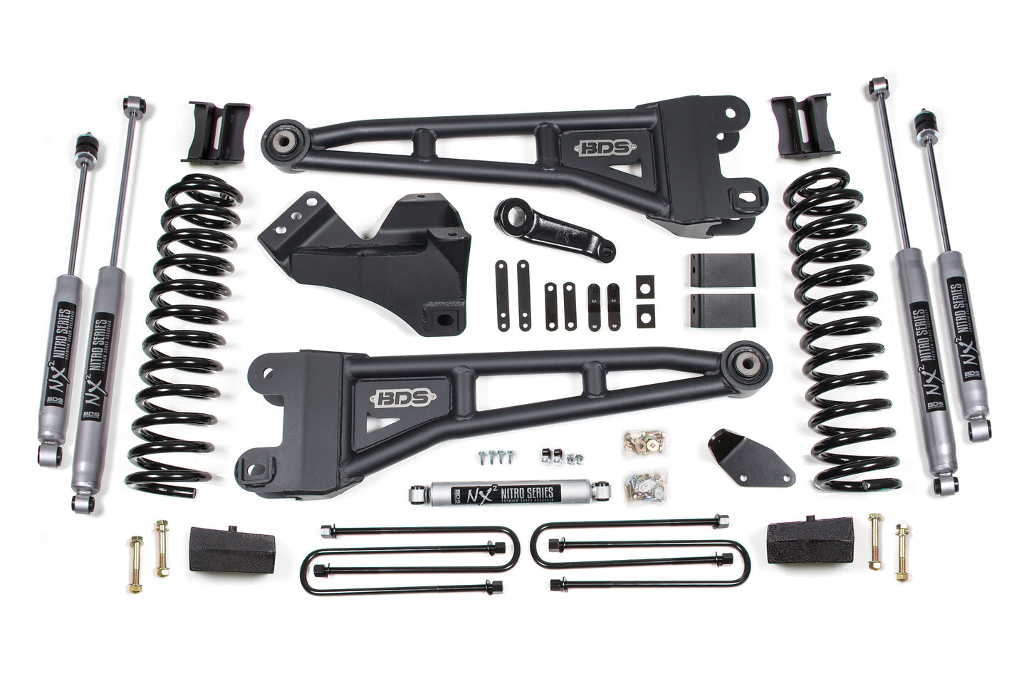 BDS Suspension 4 Inch Lift Kit w/ Radius Arm | Ford F250/F350 Super Duty (05-07) 4WD | Gas
