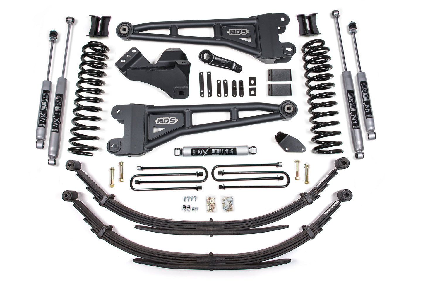 BDS Suspension 4 Inch Lift Kit w/ Radius Arm | Ford F250/F350 Super Duty (05-07) 4WD | Gas