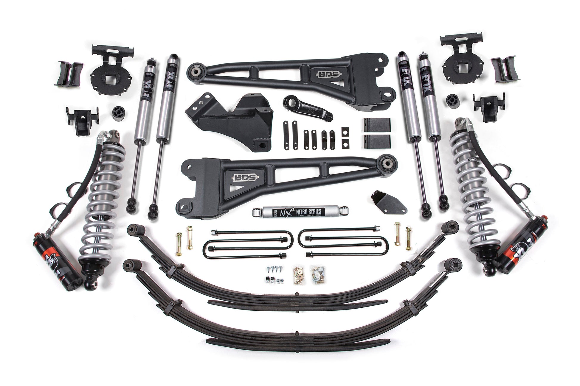BDS Suspension 4 Inch Lift Kit w/ Radius Arm | FOX 2.5 Performance Elite Coil-Over Conversion | Ford F250/F350 Super Duty (08-10) 4WD | Diesel - Trucks R Us
