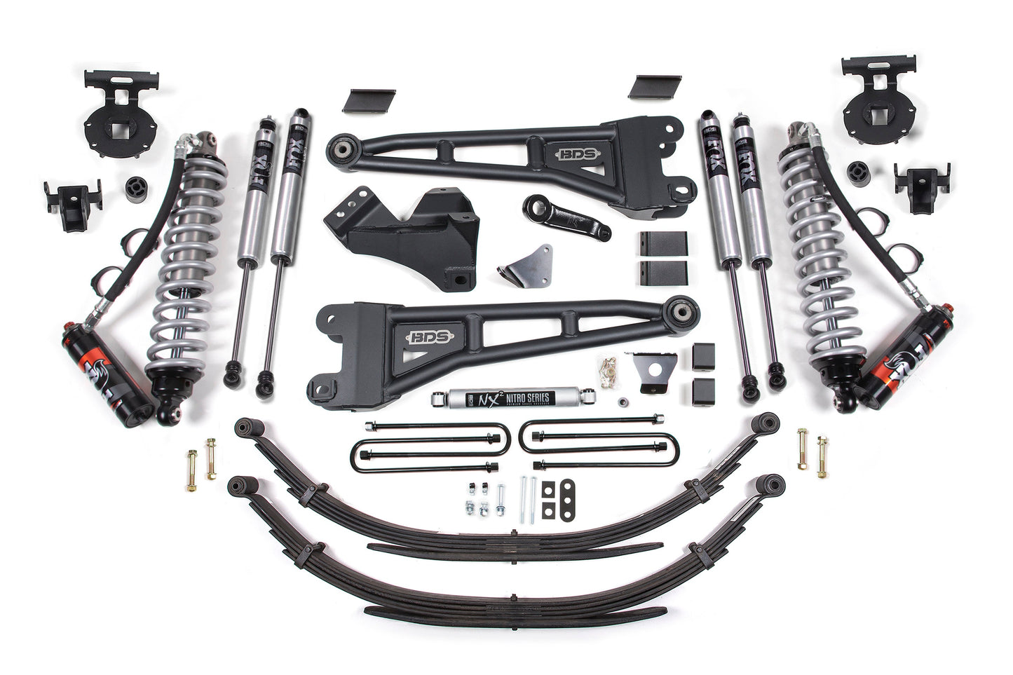 BDS Suspension 6 Inch Lift Kit w/ Radius Arm | FOX 2.5 Performance Elite Coil-Over Conversion | Ford F250/F350 Super Duty (05-07) 4WD | Diesel