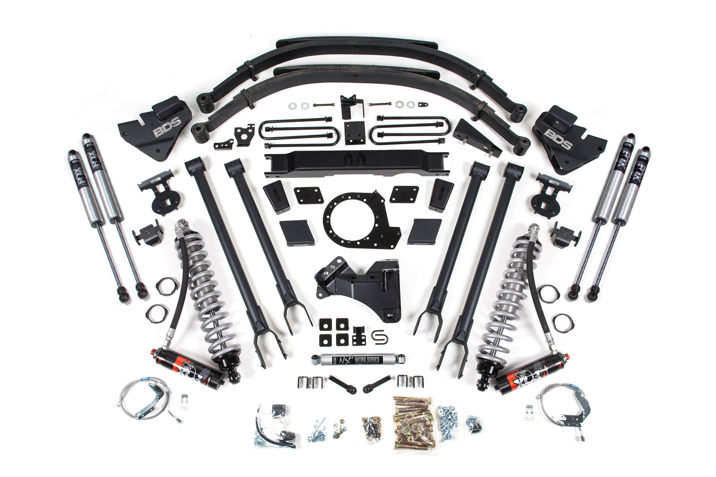 BDS Suspension 9 Inch Lift Kit w/ 4-Link | FOX 2.5 Performance Elite Coil-Over Conversion | Ford F250/F350 Super Duty (20-22) 4WD | Diesel - Trucks R Us