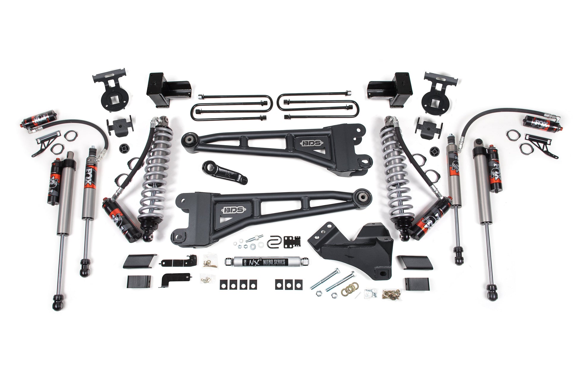 BDS Suspension 4 Inch Lift Kit w/ Radius Arm | FOX 2.5 Performance Elite Coil-Over Conversion | Ford F250/F350 Super Duty (17-19) 4WD | Diesel - Trucks R Us