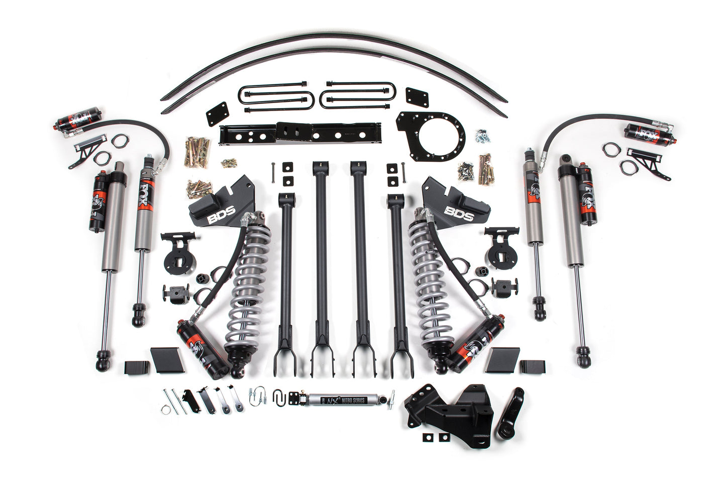 BDS Suspension 6 Inch Lift Kit w/ 4-Link | FOX 2.5 Performance Elite Coil-Over Conversion | Ford F250/F350 Super Duty (17-19) 4WD | Diesel - Trucks R Us